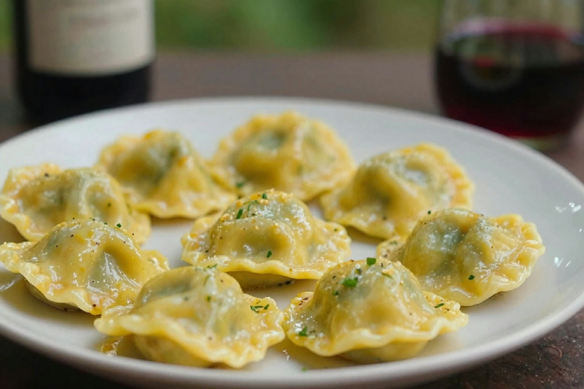 Ravioli d’agnello abbinati al Filorosso Castel Firmian: un incontro di sapori intensi e raffinati